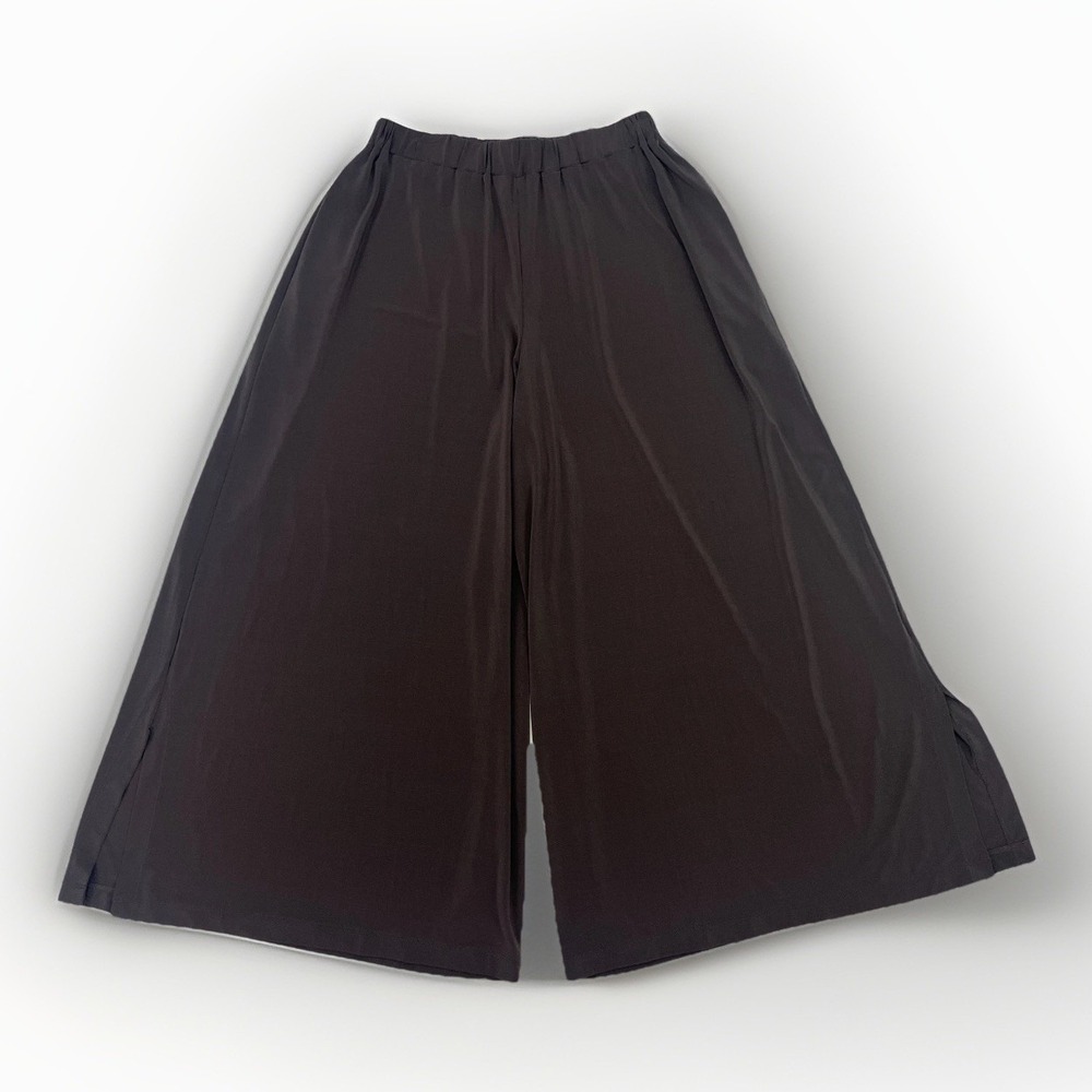 Vintage Issey Miyake Wide Leg Pants Crop Jersey Knit Size 2